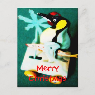 Penguin • Christmas Postcard