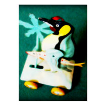 Penguin • Christmas Profilecard / Gift Tag by SabineStGreetings Penguin • Christmas Profilecard / Gift Tag