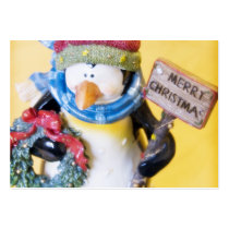 Penguin • Christmas Profilecard / Gift Tag by SabineStGreetings Penguin • Christmas Profilecard / Gift Tag