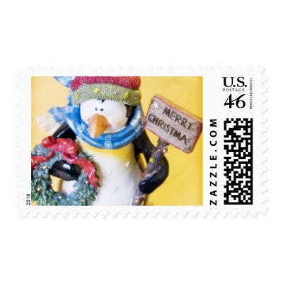 Penguin • Christmas Stamp by SabineStGreetings