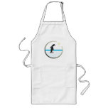 penguin circle design aprons