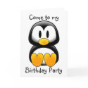 Penguin Come to my Birthday Party - Customized cards by myhome71 Penguin Come to my Birthday Party - Customized cards