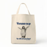Penguin Confucius Inspirational Quote Tote Bag