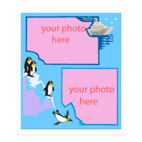 penguin customizable photo poster print