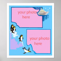 penguin customizable photo poster FROM 14.95