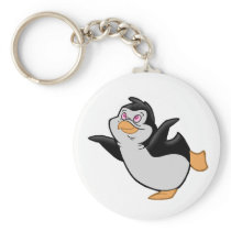 Penguin Dreaming Keychain