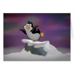 Penguin Dreaming Note Card (Blank Inside)