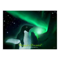 PENGUIN DREAMS Art Poster posters by RavenSpiritPrints PENGUIN DREAMS Art Poster posters