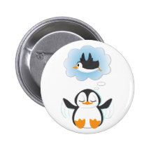 Penguin Dreams Pinback Button
