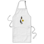 penguin drinking coffee aprons