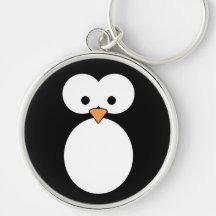 Penguin Eyes Keychain