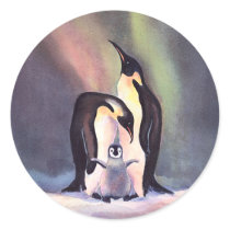 PENGUIN FAMILY by SHARON SHARPE stickers by sharonsharpe PENGUIN FAMILY by SHARON SHARPE stickers