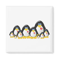 Penguin Family magnets