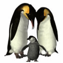 Penguin Family Ornament with Red Ribbon photo sculptures by briwanderz Penguin Family Ornament with Red Ribbon photo sculptures