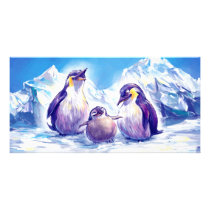 Penguin Family photo cards by Fany001 Penguin Family photo cards