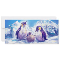 Penguin Family rack cards by Fany001 Penguin Family rack cards