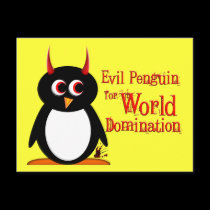 Penguin for World Domination Postcard