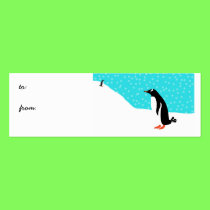 Penguin Gift Tags business cards