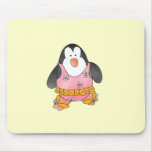 Penguin Girl at the Beach Tshirts and Gifts Mousepads