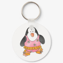 Penguin Girls Swim Keychain