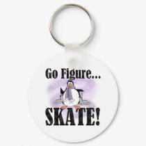 Penguin Go Figure Skate keychains by sport_shop Penguin Go Figure Skate keychains