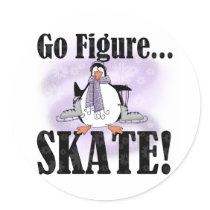 Penguin Go Figure Skate stickers by sport_shop Penguin Go Figure Skate stickers