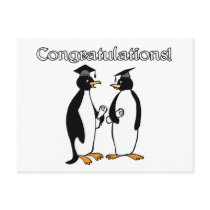 Penguin Graduates Postcard