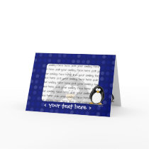 Penguin greeting card by jgoodedesigns Penguin greeting card