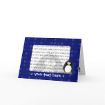 Penguin greeting card