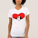 Penguin Heart t-shirt by holiday_tshirts Penguin Heart t-shirt
