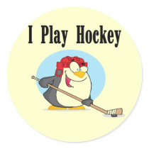 Penguin Hockey Tshirts and Gifts Stickers