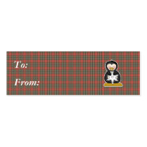 penguin holding snowflake business cards