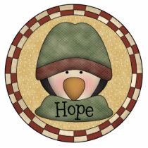 Penguin Hope Ornament photo sculptures by christmas_tshirts Penguin Hope Ornament photo sculptures