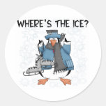 Penguin Ice Skating Stickers