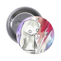 penguin in a snow storm buttons
