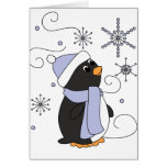 Penguin in Awe Greeting Cards