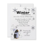 Penguin in Awe Custom Invitations