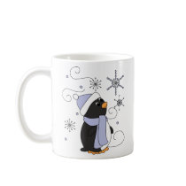 Penguin in Awe Coffee Mugs