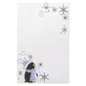 Penguin in Awe stationery