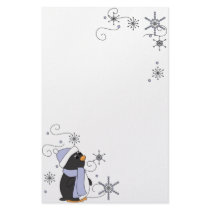 Penguin in Awe stationery by candystore Penguin in Awe stationery