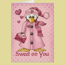 Penguin in Love cards