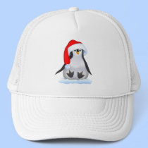 Penguin in Santa Hat hats