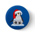 Penguin in Santa Hat buttons by Lidusik Penguin in Santa Hat buttons