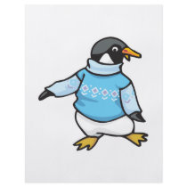 penguin in sweater flyers