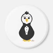 Penguin In Tuxedo Fridge Magnet