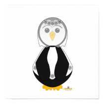 Penguin In Wedding Dress posters by animalacres Penguin In Wedding Dress posters
