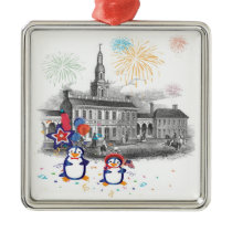 Penguin Independence Day Ornament ornaments