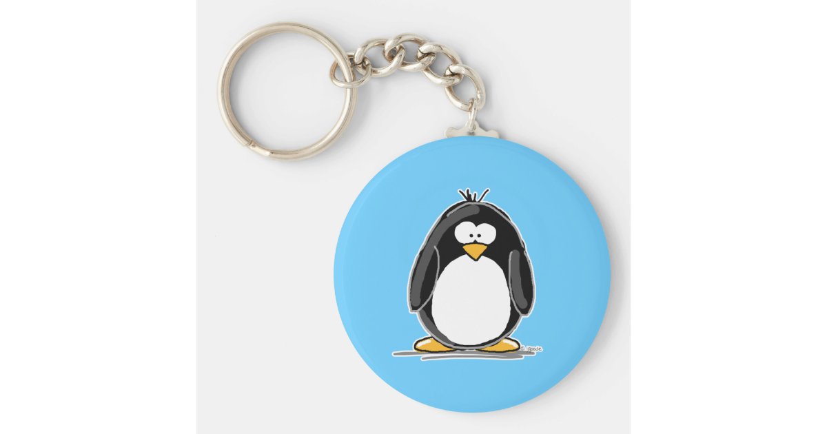 soft penguin keyring