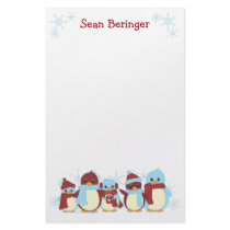 Penguin Line stationery by candystore Penguin Line stationery