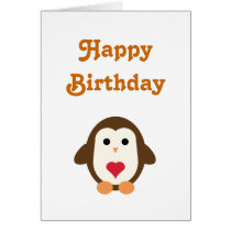 Penguin Love Birthday Wishes cards